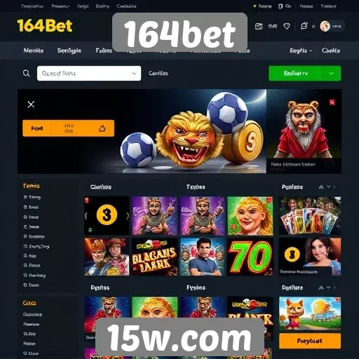 Interface do usuário no site 164bet é intuitiva